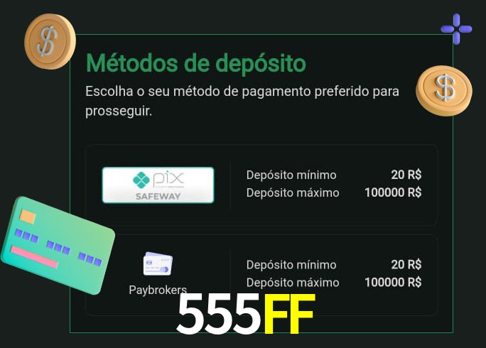 O cassino 555FF oferece uma grande variedade de métodos de pagamento